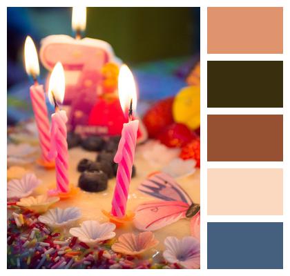 Candles Cake Date Of Birth Image